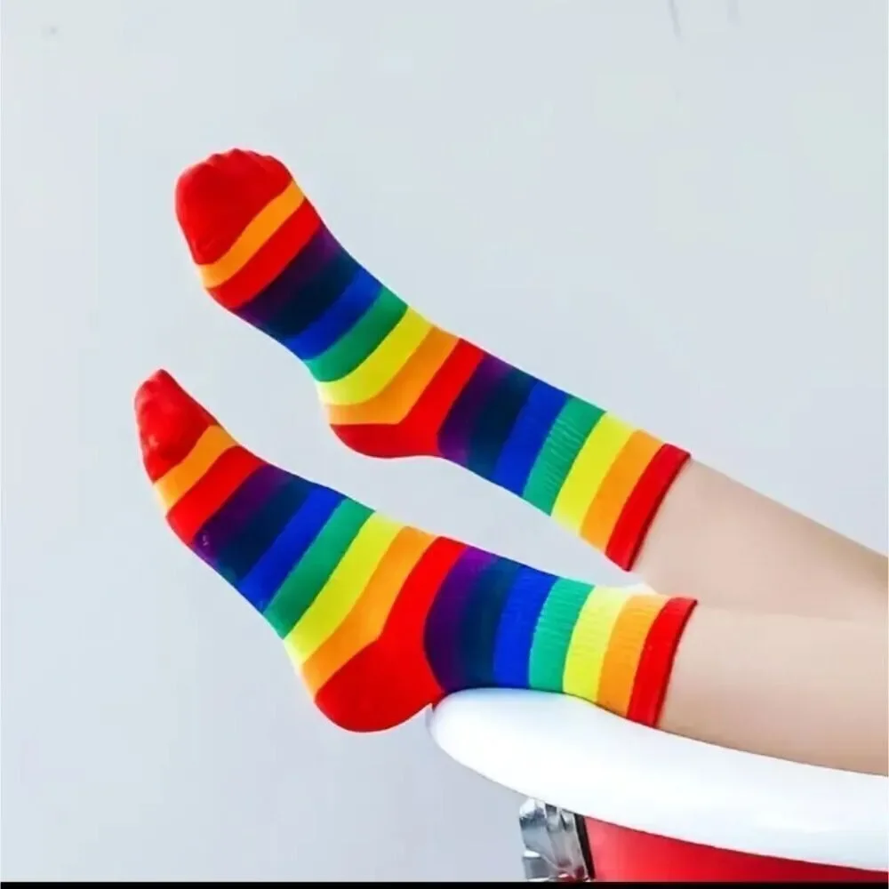 RAINBOW capri tube socks